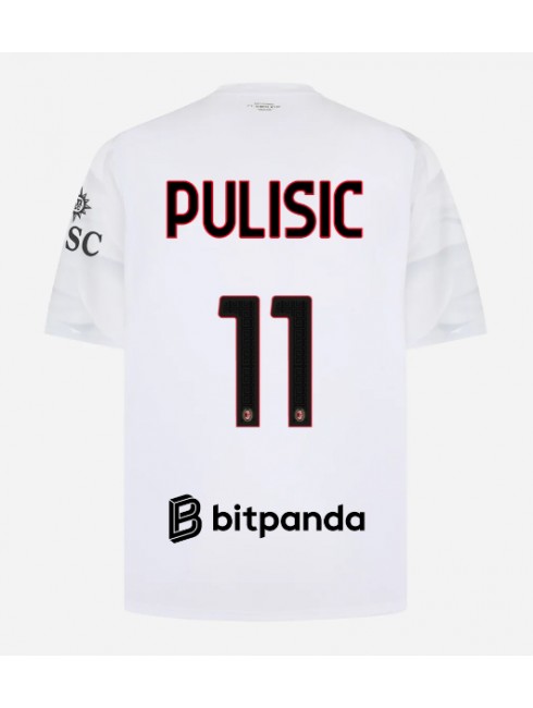 Muži Futbalové oblečenie AC Milan Christian Pulisic #11 2026-27 Krátky Rukáv - Preč Muži Futbalové oblečenie AC Milan Christian Pulisic #11 2026-27 Krátky Rukáv - Preč